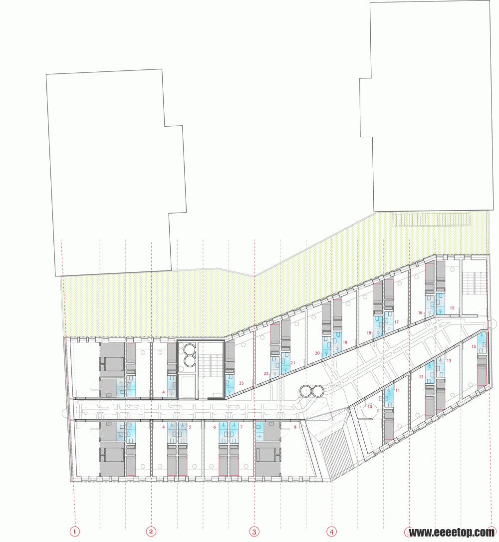 dezeen_MySpace-student-housing-in-Trondheim-by-MEK-Architects_fourth floor plan.gif