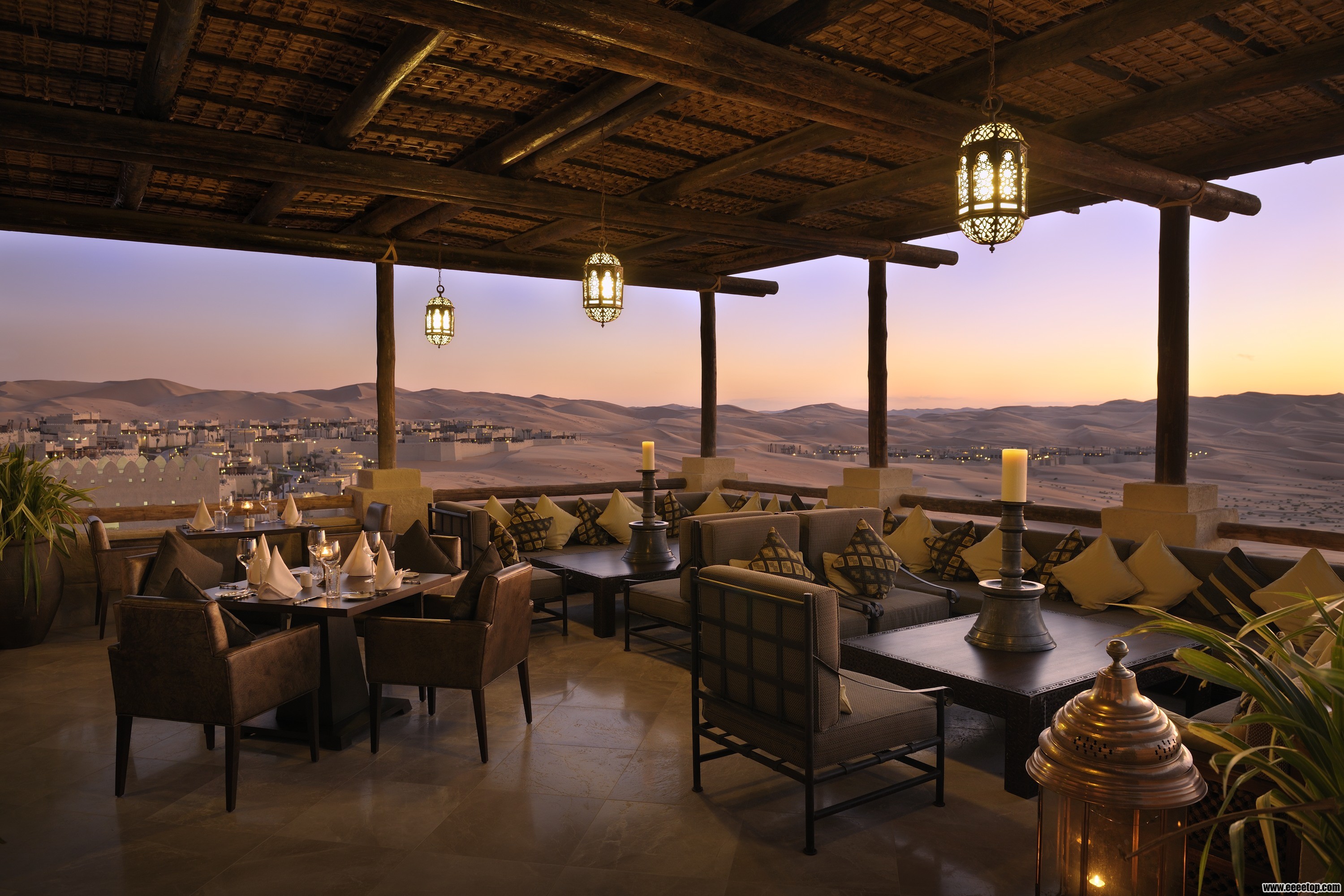 Panoramic desert views from Suhail restaurant.JPG