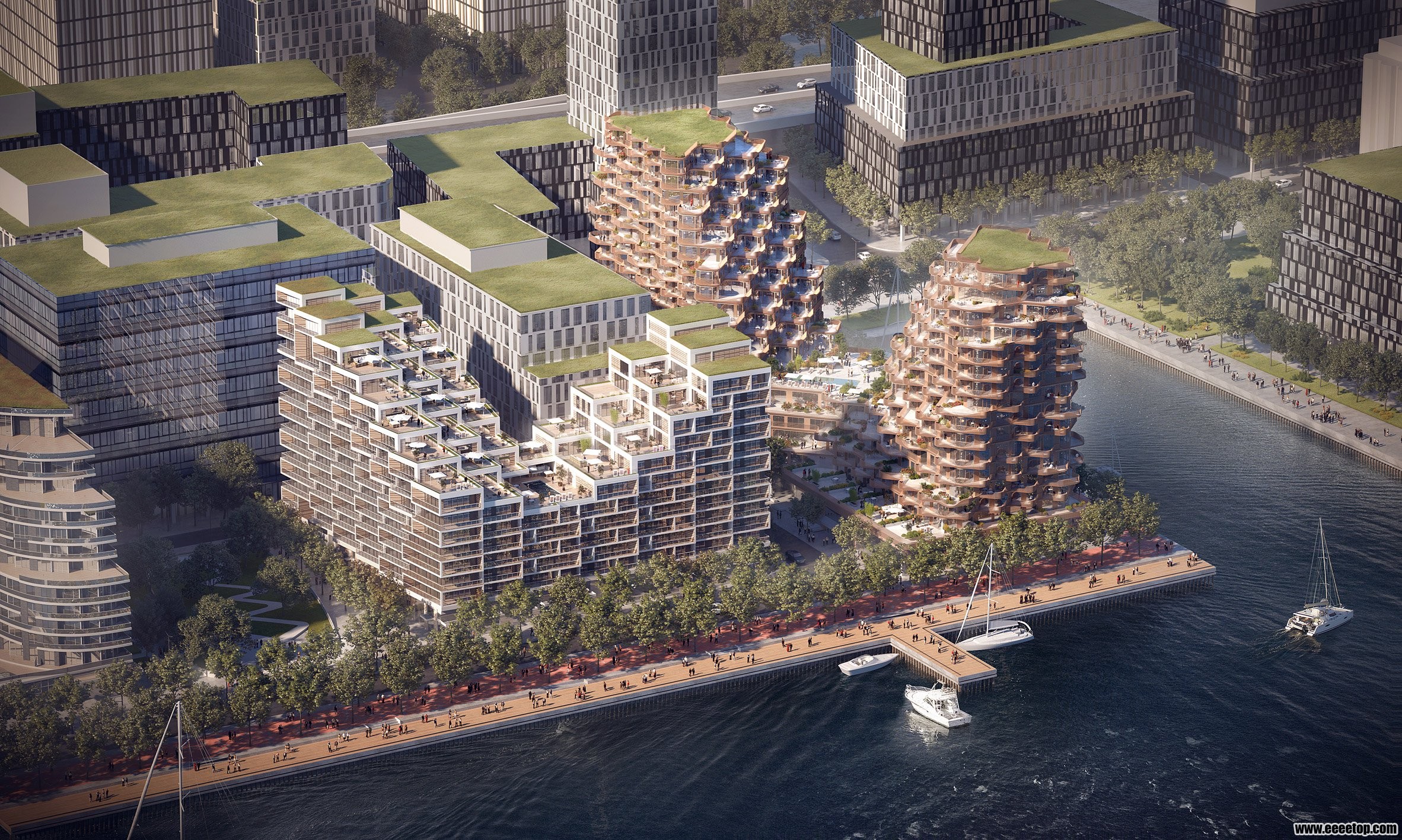3XN最近赢得了多伦多湖滨集合住宅的设计竞赛