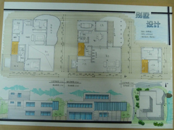 【期末设计作业交流】大二别墅设计-1