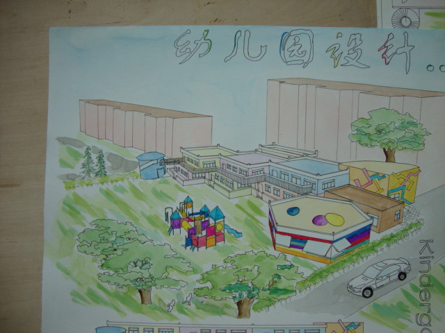 这是刚做完的幼儿园设计，希望大家批评指正，求板砖啦-7