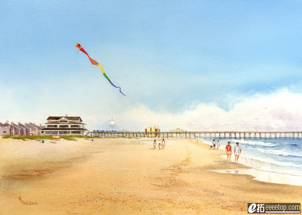 Cloud Surfing with Kites by the Ocean at Wrightsville Beach.jpg