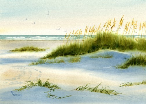 Dunescape with Sand Dunes, Sea Oats and Ocean.jpg