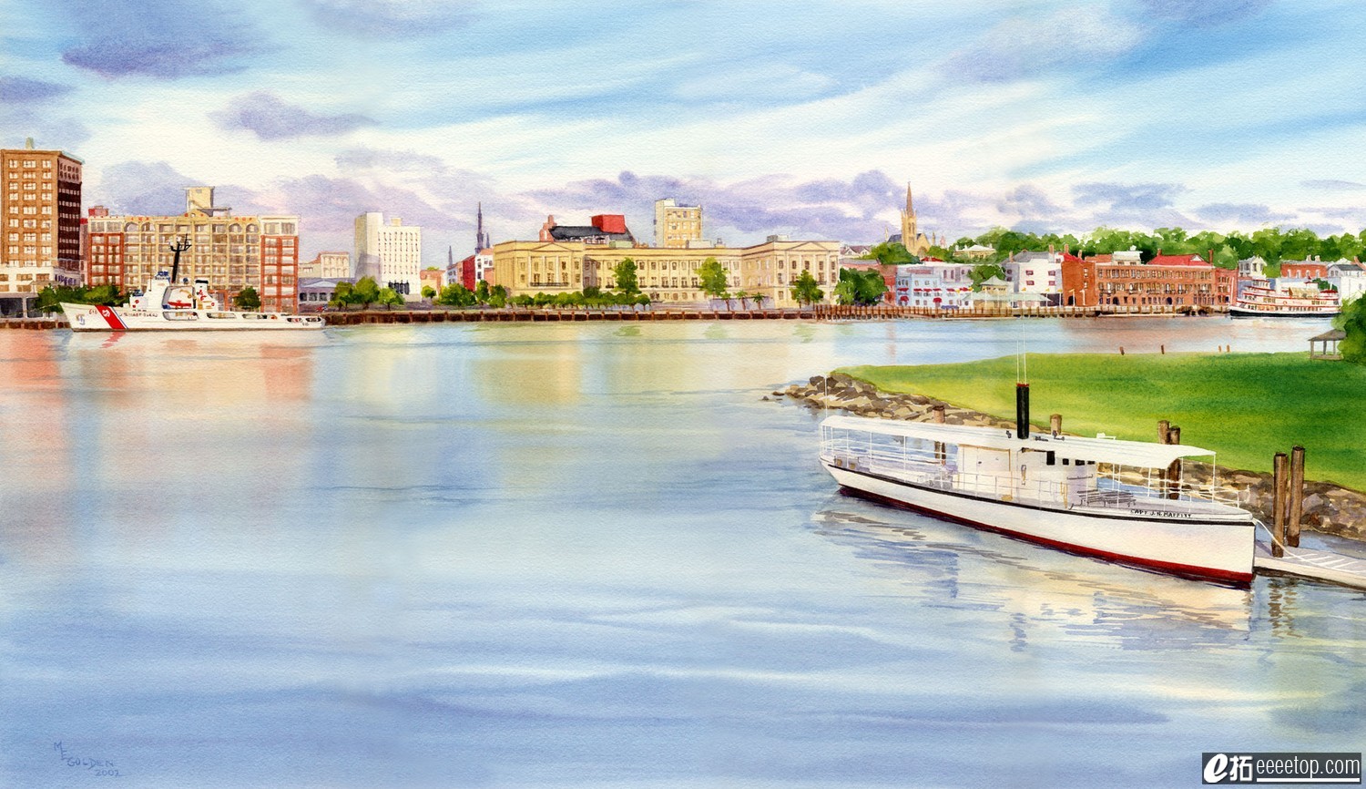 Heart of Wilmington Giclee of Cape Fear River, Wilmington.jpg