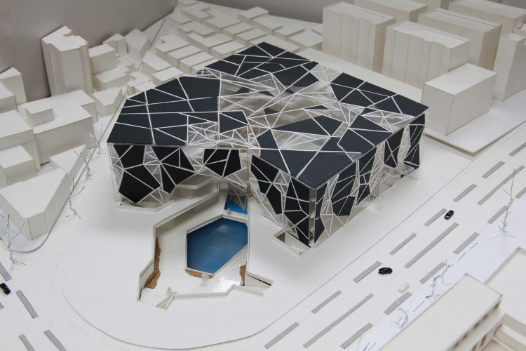 大三商业建筑手工模型-4