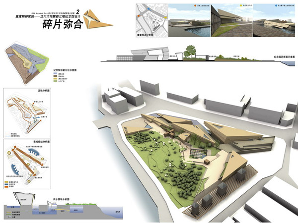 2008年revit优秀作品 汶川大地震都江堰纪念馆设计-3