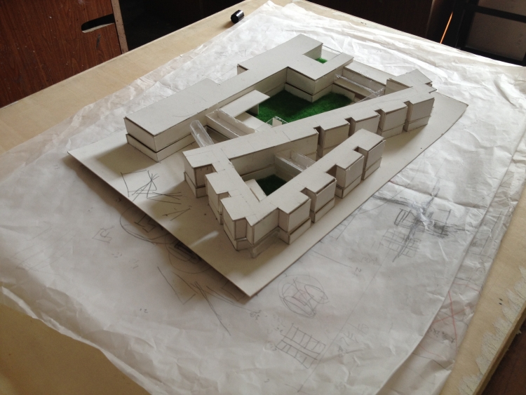 城市旅馆设计 构思模型-8