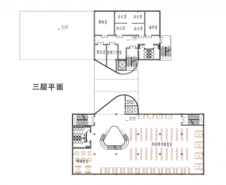 图书馆设计。-4