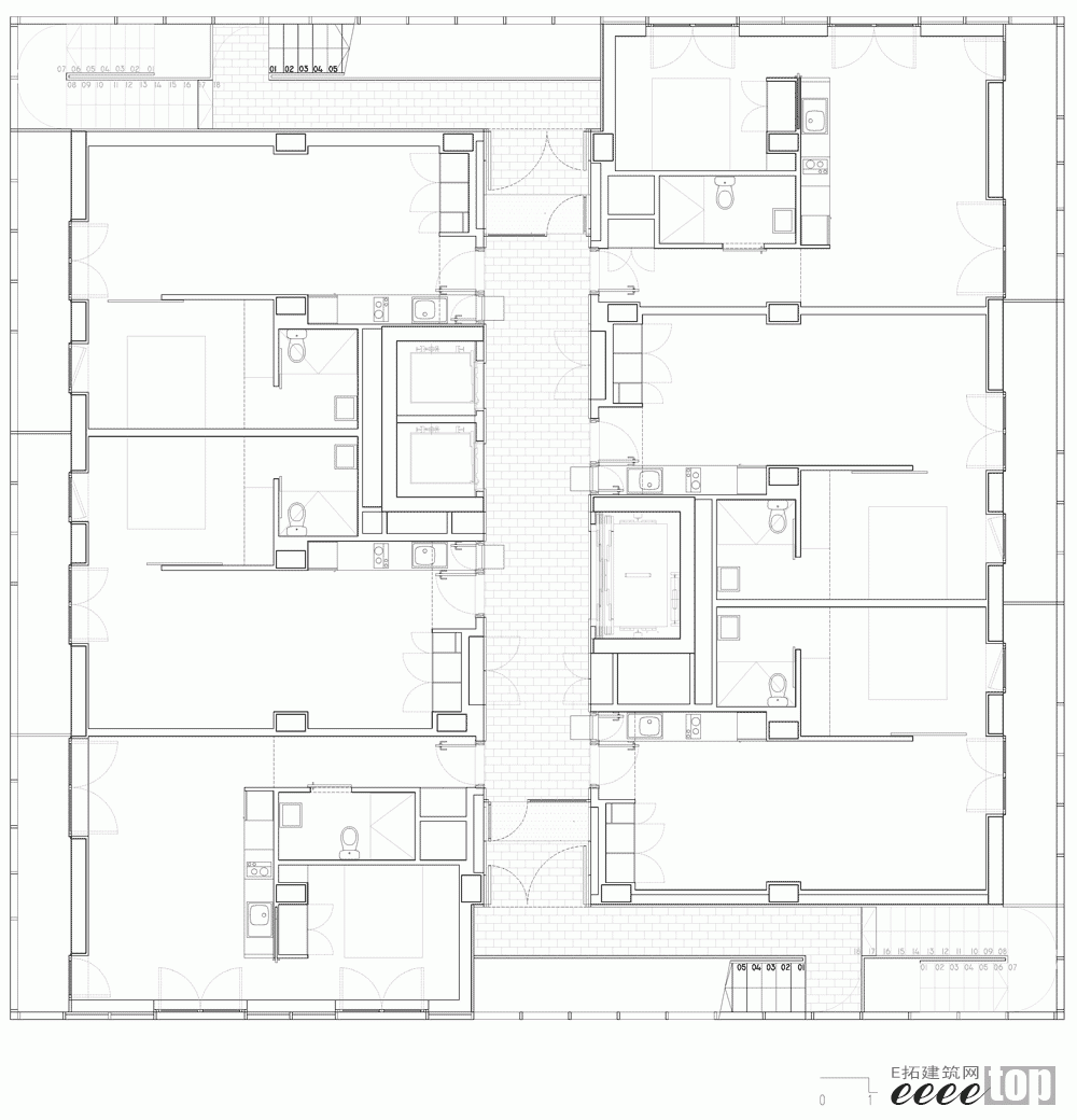 dezeen_Torre-Julia-by-Pau-Vidal-Sergi-Pons-and-Ricard-Galiana_First floor plan.gif
