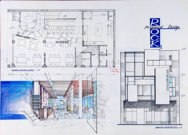 餐馆设计手绘的作业-43