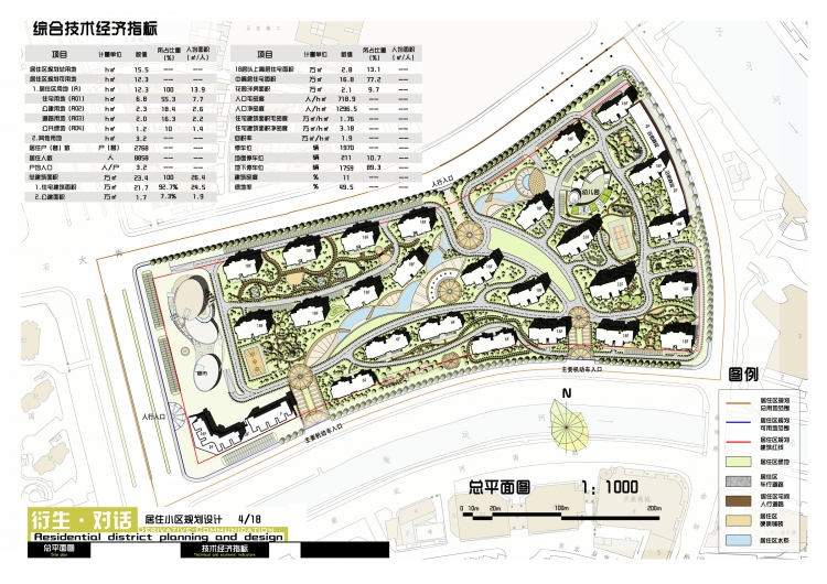 大四上居住区规划设计作业-2