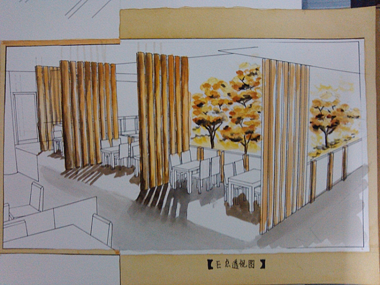 大二下学期餐厅设计——木院餐厅设计-4