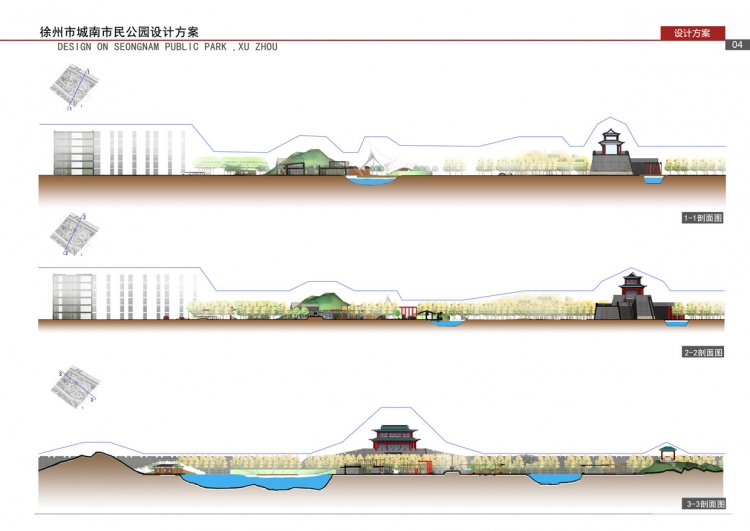 徐州虚拟的一块地做的公园设计-3