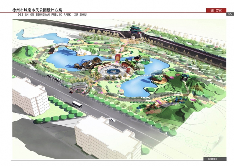 徐州虚拟的一块地做的公园设计-4