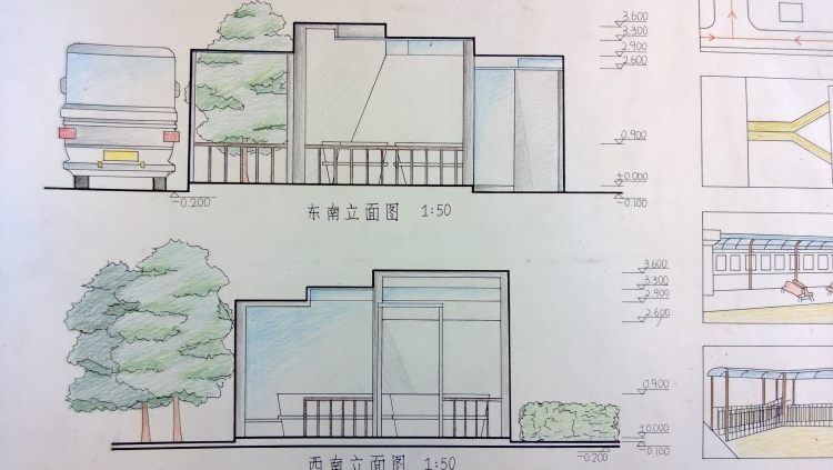 大一下校车站设计-11