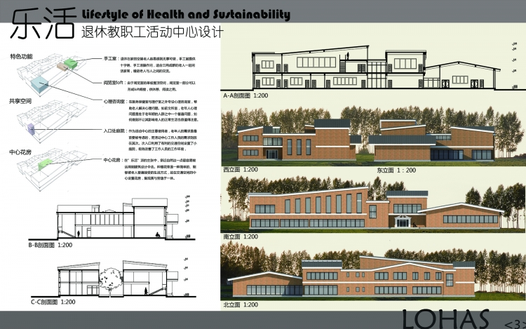 [大二下退休教职工活动中心]给老年人设计的建筑_乐活-3