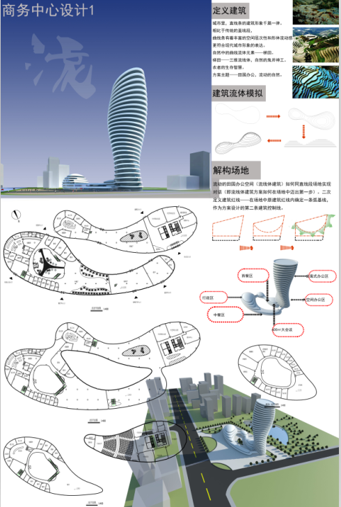 大三高层办公设计方案-1