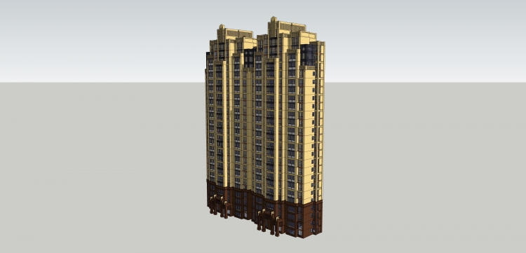 ART-deco 新古典建筑模型-7