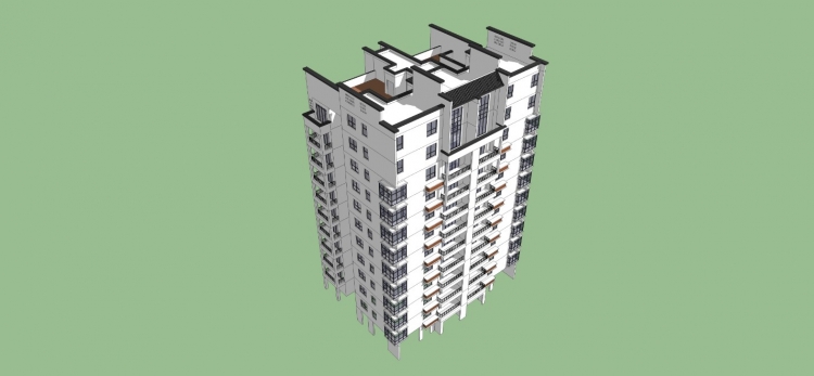 新中式住宅建模-3