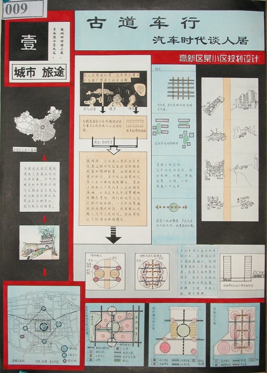 2套西安建筑科技大学优秀规划设计作业-1