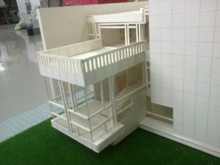 拉乔夫斯基住宅手工模型-7