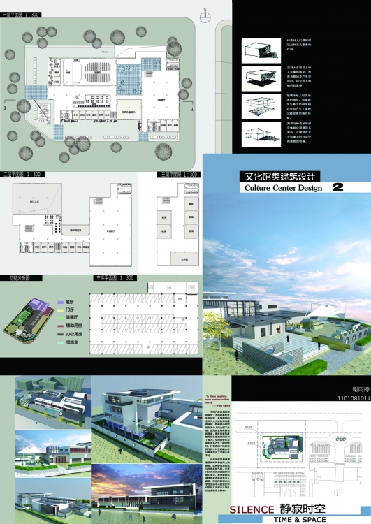 上学期做的文化馆建筑-1