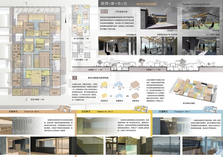 北京胡同四合院旧城更新设计-2