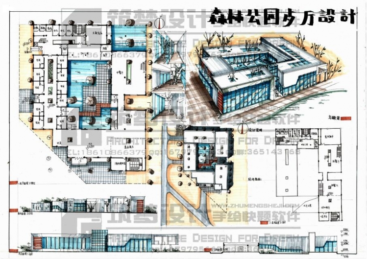 几张比较不错的快题-2