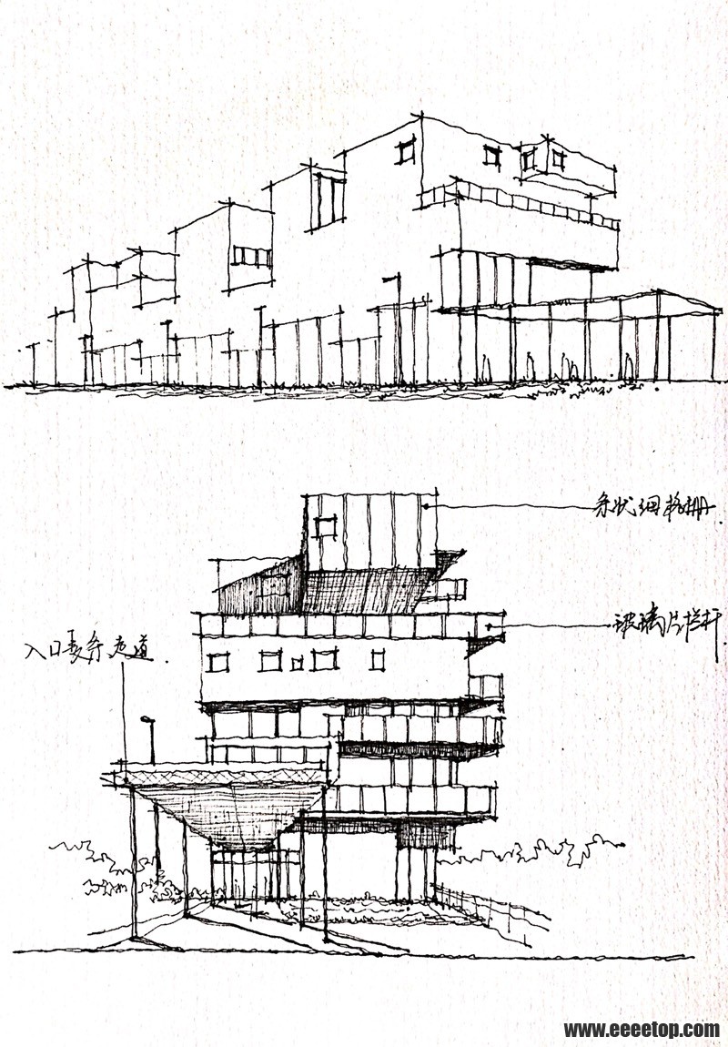 建筑设计案例抄绘-6