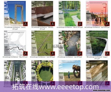 [美国版]Landscape Architecture 景观建筑 2012年全12册（限时免费）