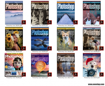 [美国版]Photoshop User PS专业技法杂志 2022年全12册